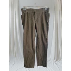 Est 1946 Jeans Size 10 Curvy Olive Green 5 Pockets Zipper Button Gently Worn‎